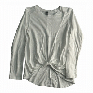 Z By Zella Front Twist White Long Sleeve Tee Size M